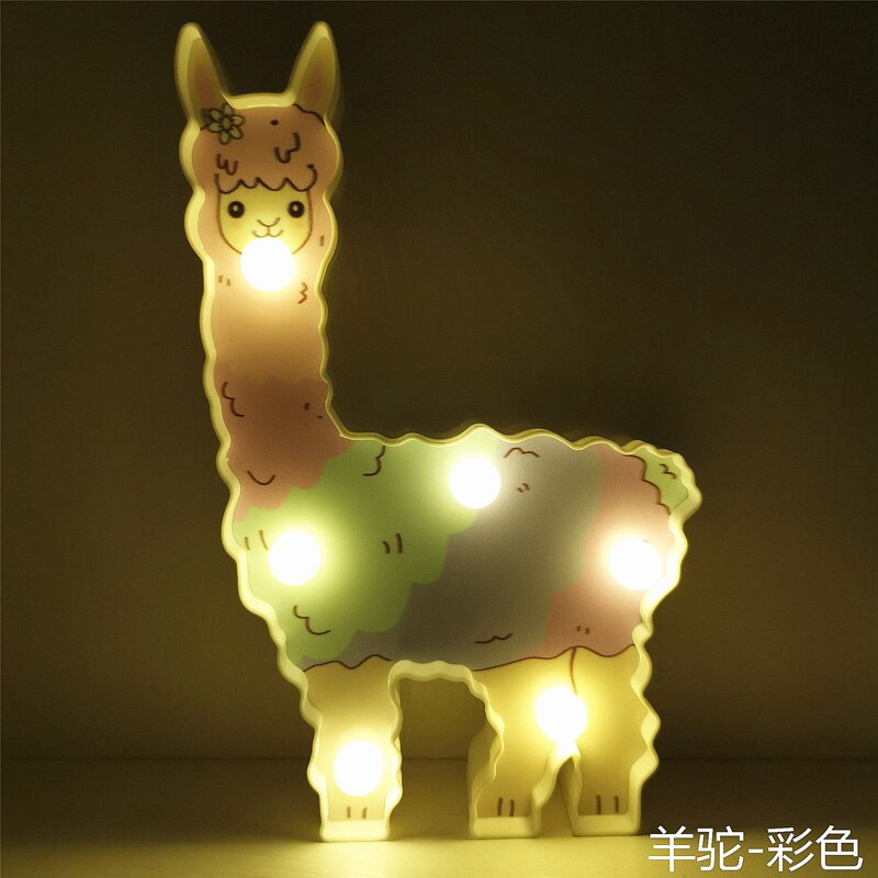 Décoration de noël Led de mariage lama lumières bébé douche fête d'anniversaire faveurs alpaga lumière décor de noël pour la maison de noël: 2