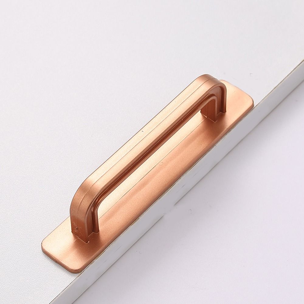 Knobs Door Handle No punching Surface Mounted Door Pull Self-adhesive Push-pull Cabinet Handle Drawer: Red