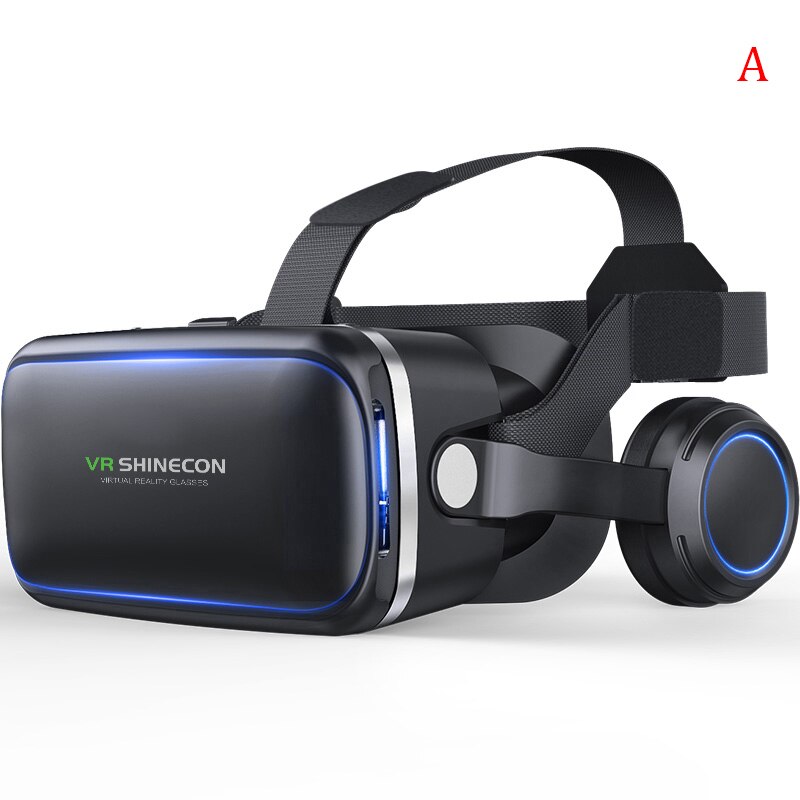 3D Bril Stereo Virtual Reality Kartonnen Headset Helm Bluetooth Hj: A