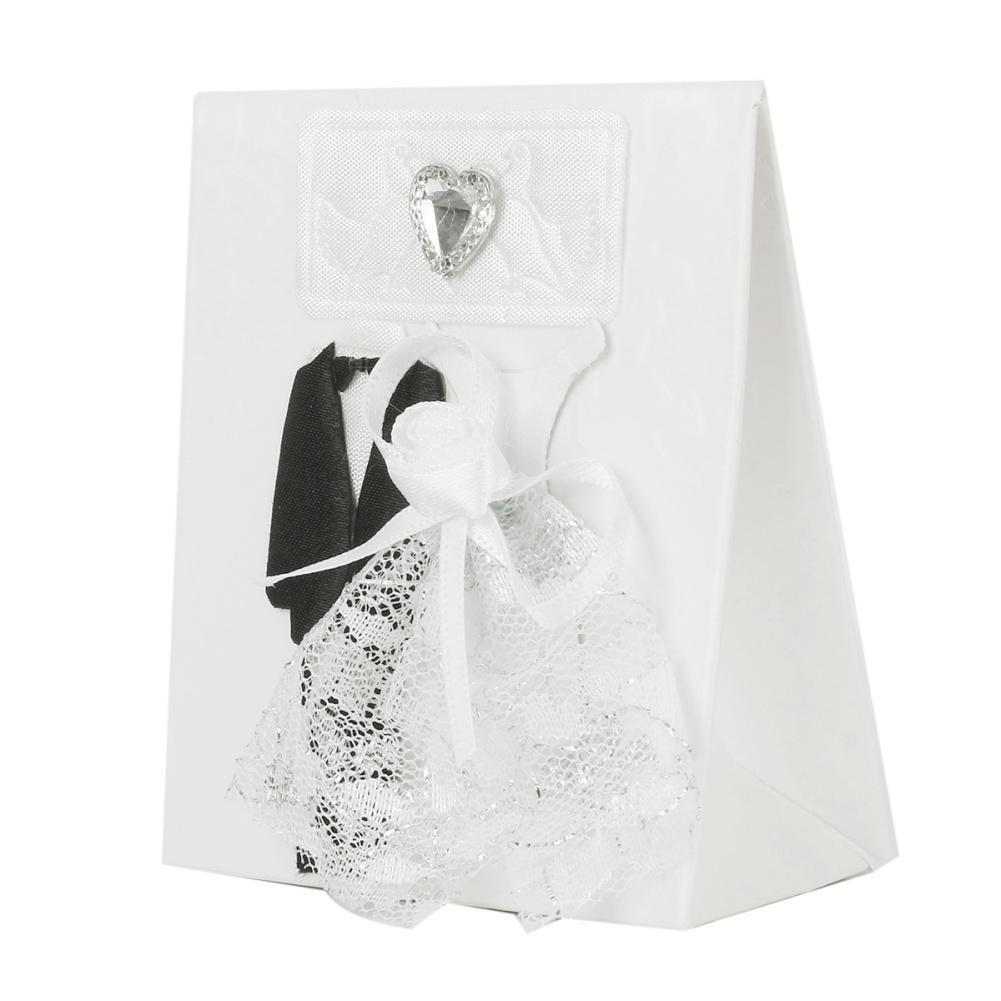 Sachet de bonbons "merci" bronzé noir et blanc, boîte de remerciement pour cadeaux de mariage, sacs de cadeaux pour fête d'anniversaire