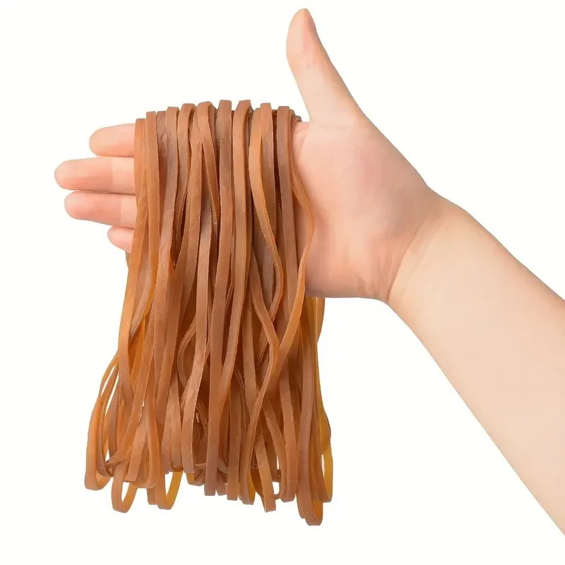 Tjocka elastiska band kraftiga gummiband burkband kontorsmapp starka elastiska gummiband för skolan hemmakontor: Antik koppar / 15mm