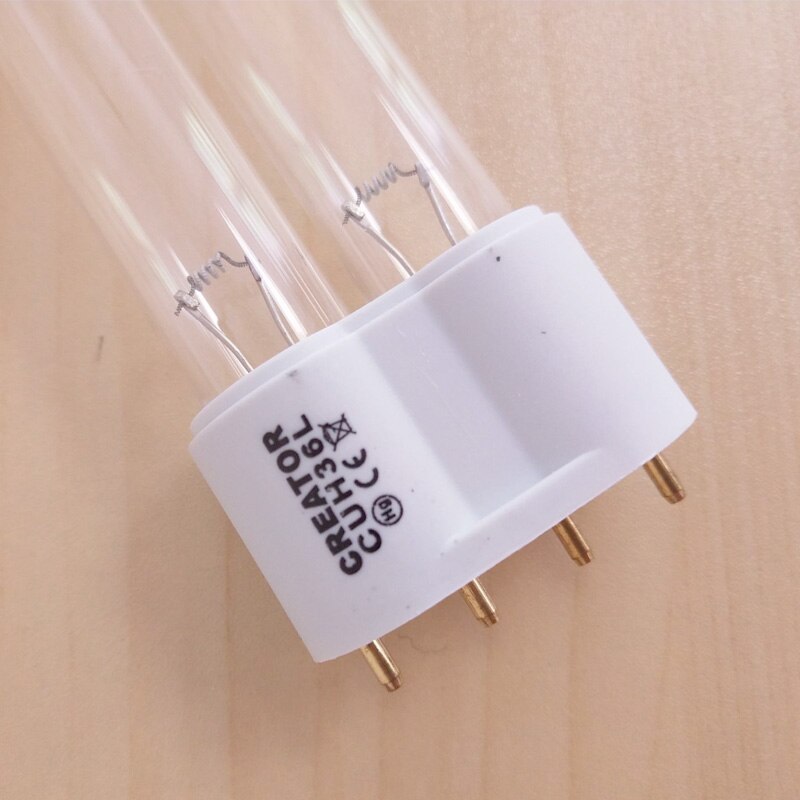 2-bloco 55w 4 pinos 2g11 base uv germicida bulbo substituição para esterilizadores uv clarificadores aquários desodorização