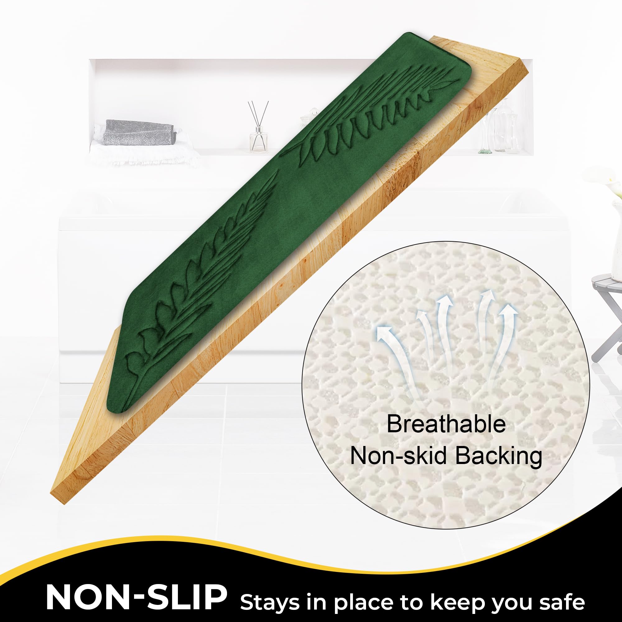 Bath Rug Soft Non-Slip Quick Dry Bath Mat Absorbent floor mat bathroom mat Machine Washable Shower Anti-slip Carpet