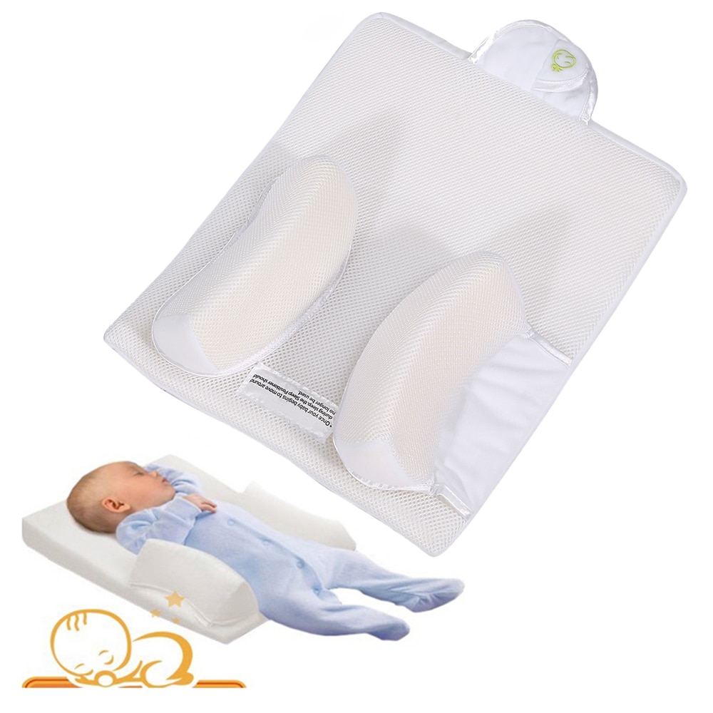 Pasgeboren Baby Slaap Standsteller Anti-Roll Baby Pillow Voorkom Flat Head Kussen Pasgeboren Vent Veilig Slapen Verpleging Kussen Kussen