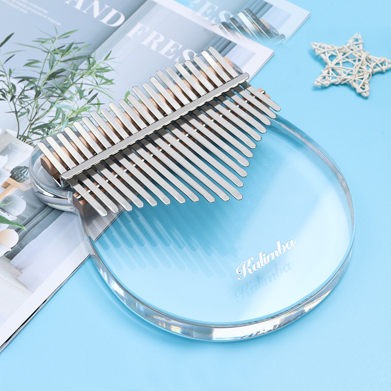 21 Toetsen Kalimba Acryl Duim Piano Helder Transparant Vingertoetsenbord Met Eva Case Muziekinstrument Voor Beginners