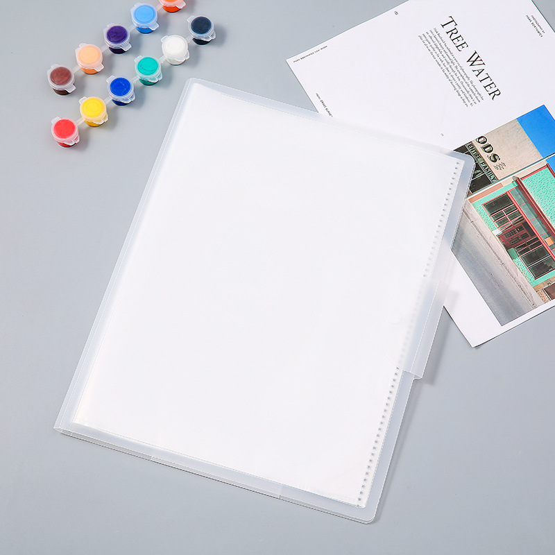 20/30/40 Sheets File Folder For Documents Letter A3 Paper Portable Business Briefcases Booklet Organizer Office Student Supplies: 40 Sheets White