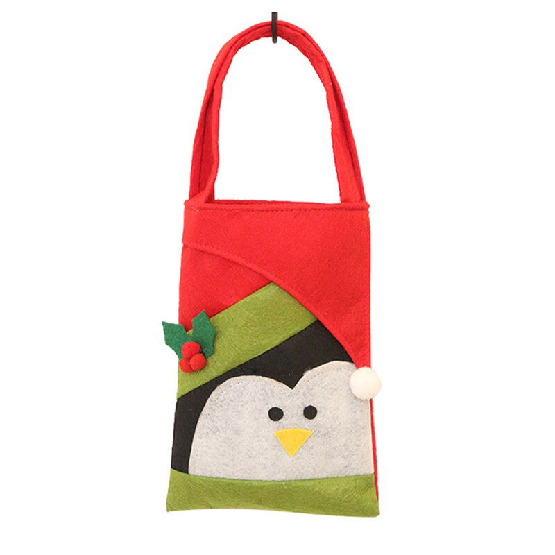 Bolsa de para caramelos de Navidad, bolsa de , bolso, bolso, bolsa no tejida, decoraciones de Año 1 Uds.: penguin