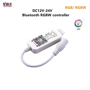 Magic Home DC5V 12V 24V Bluetooth controlador WiFi inalámbrico, RGB/RGBW IR RF LED Controller para 5050 WS2811 WS2812B Pixel led strip: Bluetooth RGBW 4pin