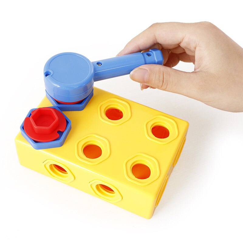 Criativo diy porca combinação desmontagem toolbox bebê hands-on parafuso montagem multi-função ferramenta de reparo menino brinquedos educativos