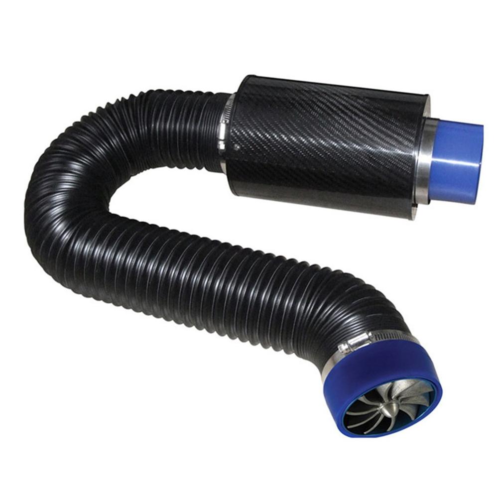 High-flow Pure Carbon Fiber Bellows Superconducting Flow Belt Power Wheel Intake Pipe Air Filter Car Air Intake Modification