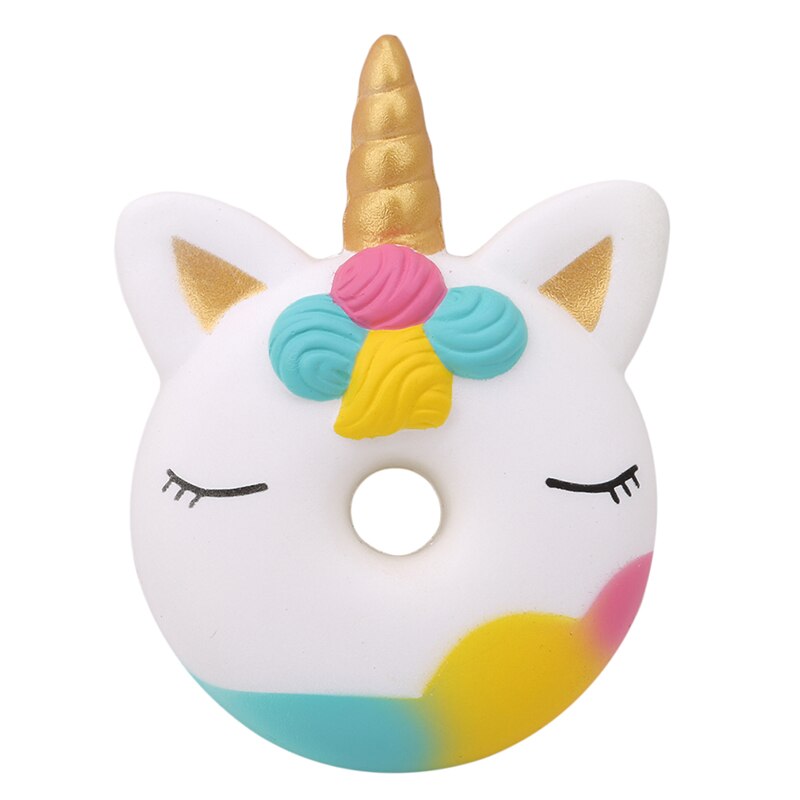 Kawaii 12Cm Grote Donut Eenhoorn Jumbo Squishy Langzaam Stijgende Roze Eenhoorn Donut Squeeze Fun Speelgoed Voor Kinderen Antistress speelgoed: White