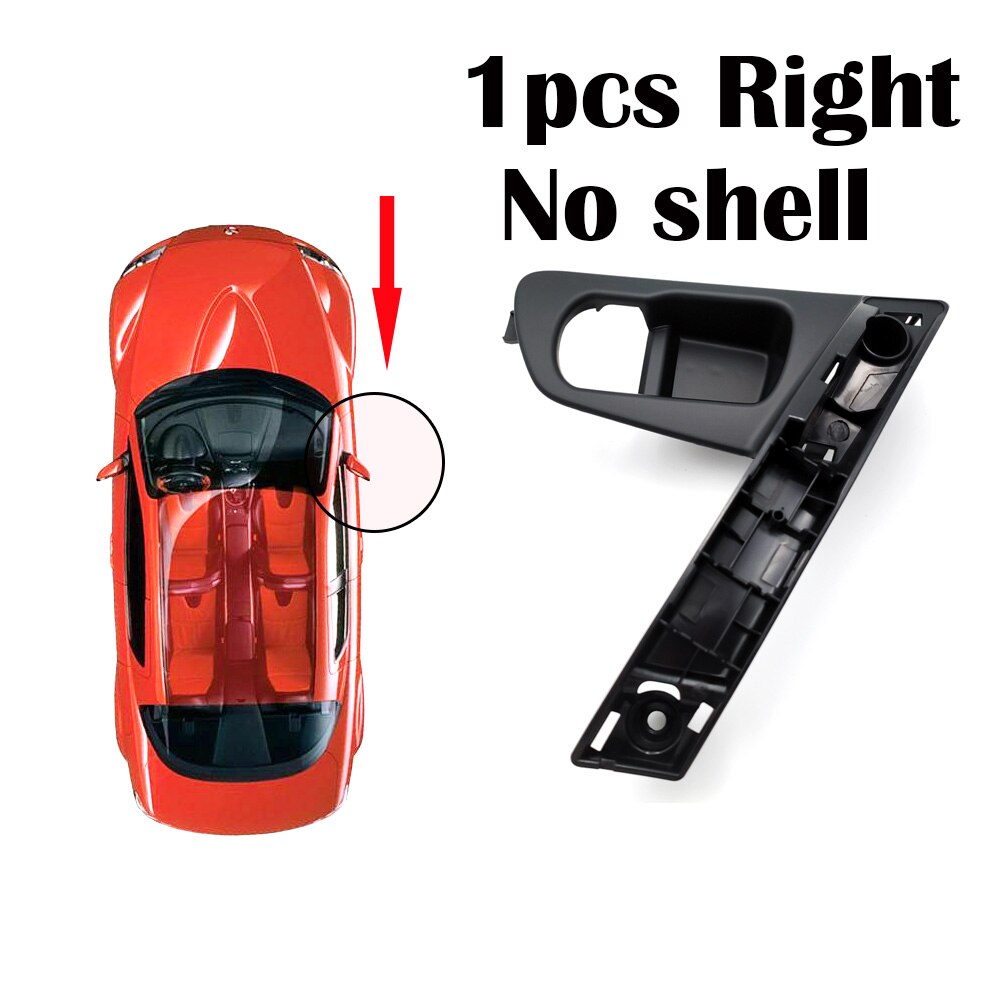 Manijas de puerta Interior de coche partes interiores de Color plata para Nissan Qashqai j10 2007, , , , , 12 13 14: right Handle 1pcs