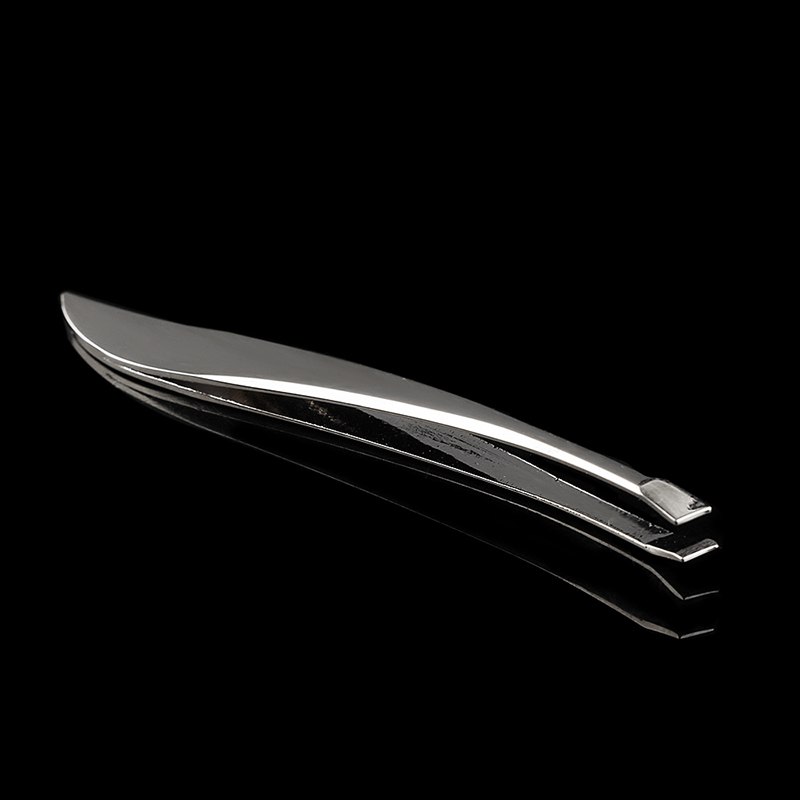 Pro Angled Slanted Eyebrow Tweezers Stainless Steel Face Hair Removal Eye Brow Trimmer Eyelash Clip Tweezers Beauty Makeup Tools