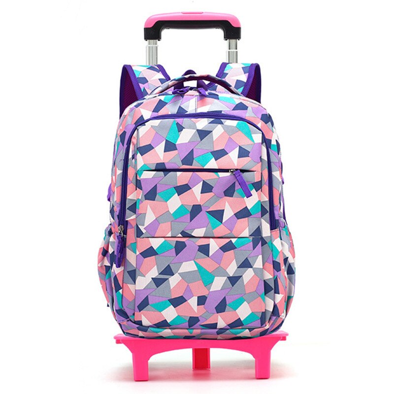 Schoolrugzak met wieltjes reistrolley bagagetas waterdicht 2 wielen trolley kinderen schooltas voor meisjes rugzak kinderen