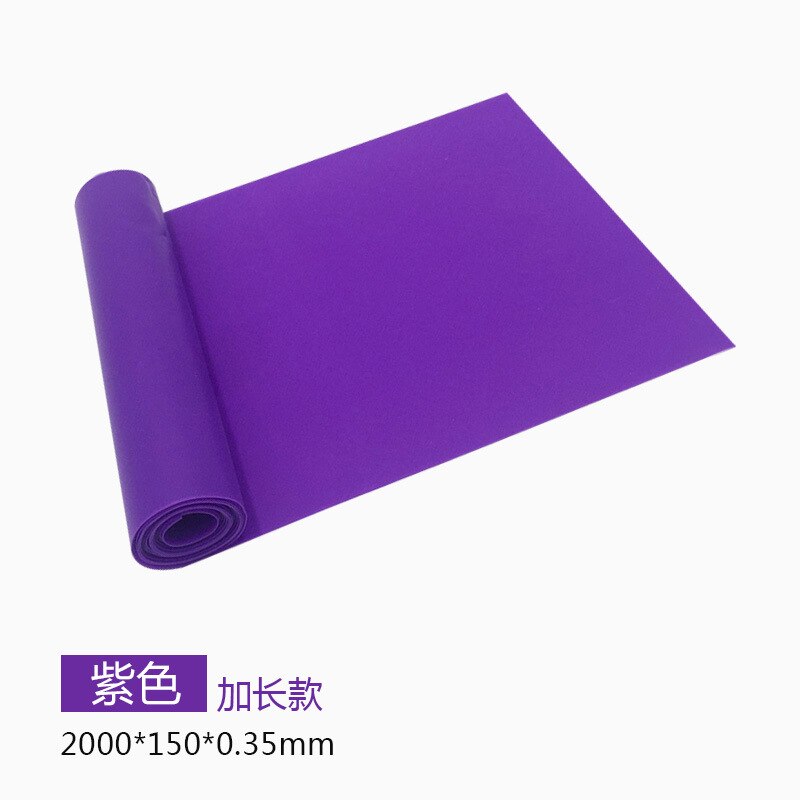 2m Long Yoga Tension Strap Latex Fitness Body-hugging Stretch Pull Paster Training Resistance PCs Yoga