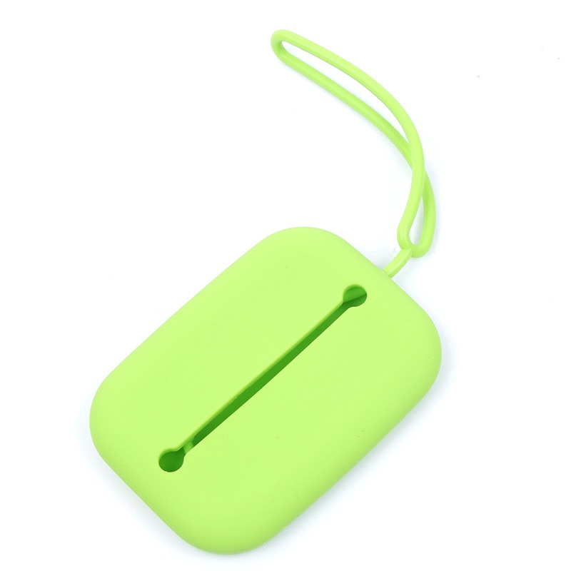 Small fresh Green Silicone Key Bag Newest style popular Key Ring Wallet Holder Hook Case