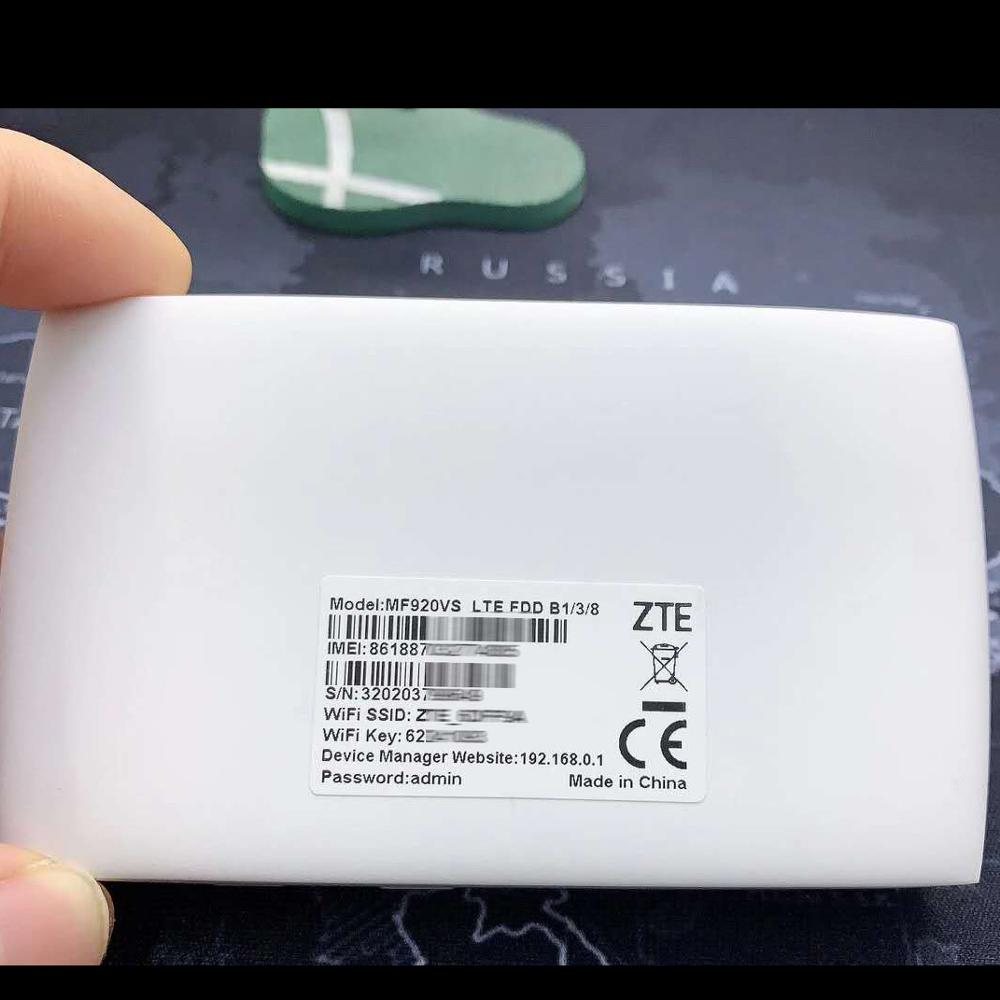 ZTE-enrutador móvil MF920S, 4G, LTE, WiFi, de bolsillo, MIFI, LTE, B1/3/7/38/40/41