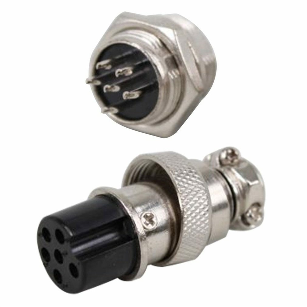 5pcs GX12 Female&male Connector Plug Socket Metal Aviation Plug 12mm Wire Cable Panel Connector Circular Socket Connector