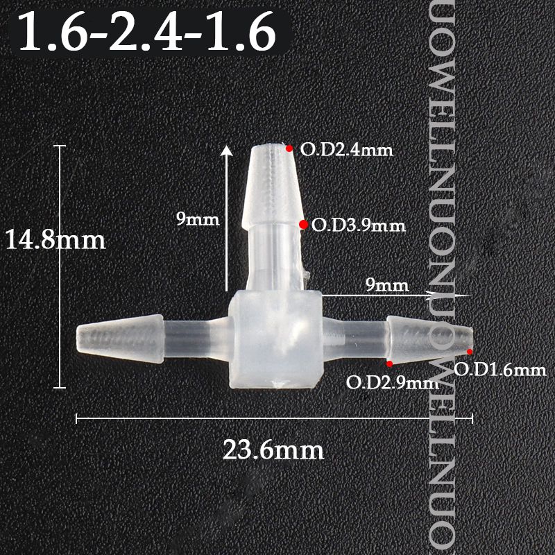 Conector de mangueira de água pp, conector redutor de plástico, conectores t para aquário, tanque de peixes, tubulação de água, junta de cano de escape de pagode, 10 peças: Marrom