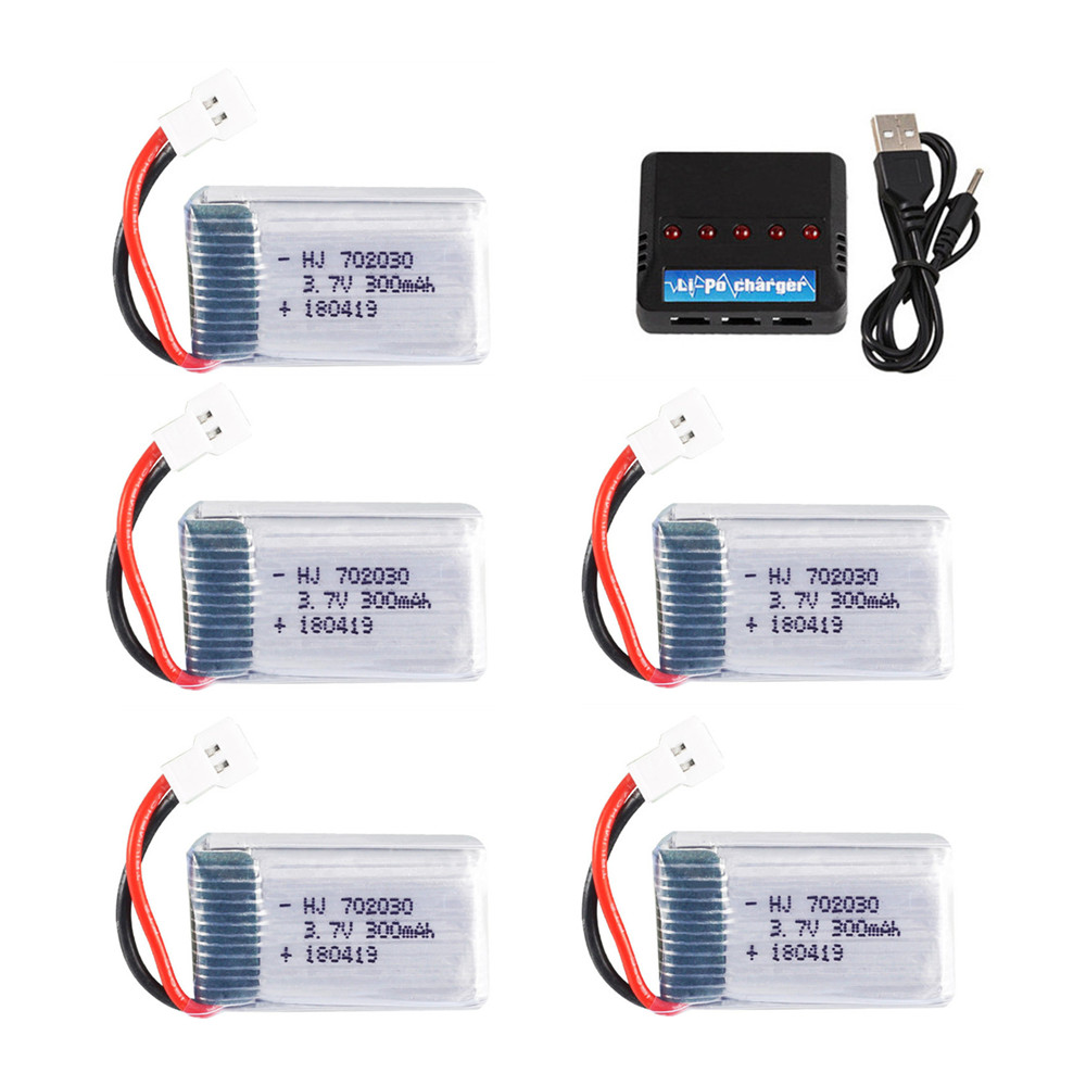 3,7 V 300mAh 702030 lipo Batterie + Ladegerät Set Für Syma X11 E55 FQ777 FQ17W F180 FY530 U816 U816A u830 X100 H107 S39-1 HD-1306: Burgund