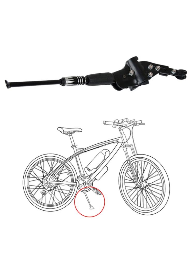 Justerbart cykelstativ mountainbike mtb bageste sparkstativ parkeringsstøtte