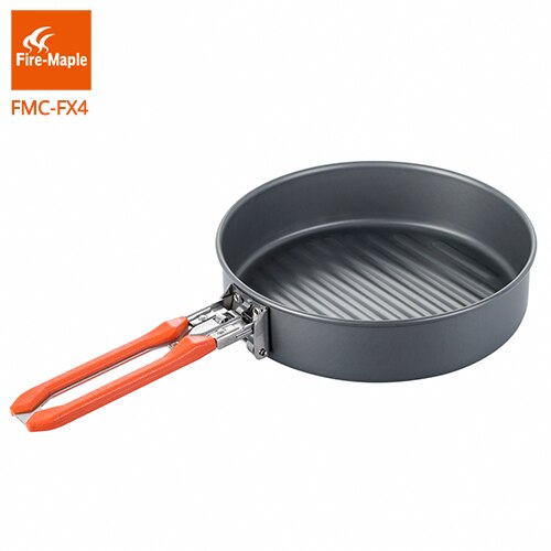 Fire Maple Feest Vesta Pan Outdoor Camping Wandelen Pinic Draagbare Harde Aluminium Koekenpan Opvouwbare Handvat FMC-FX4: Default Title