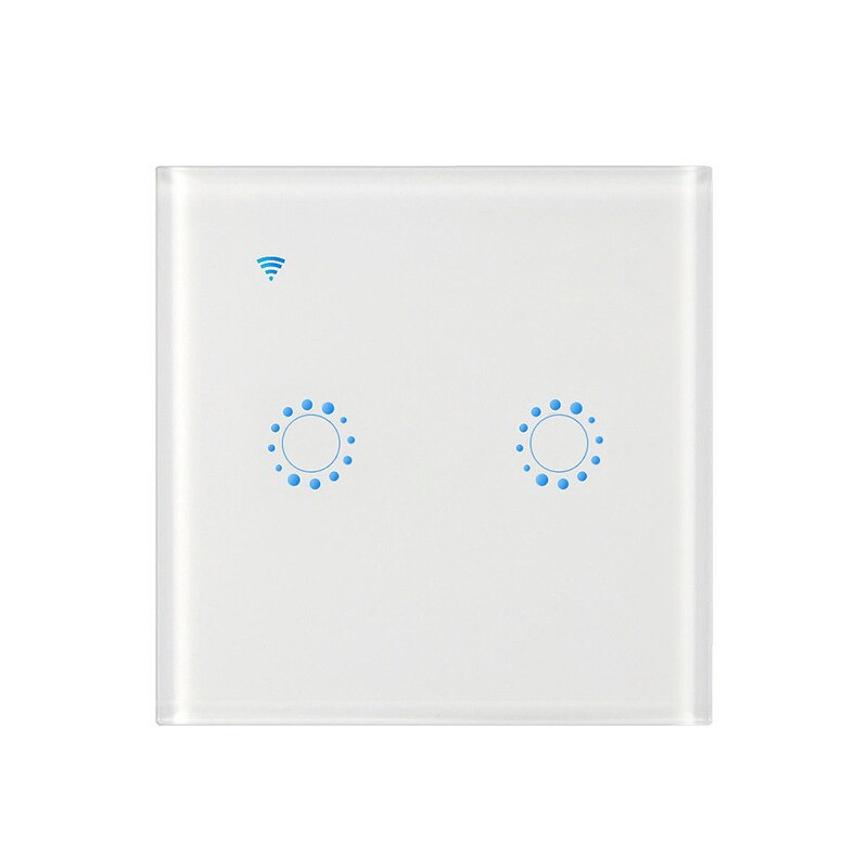Smart Light Panel Wall Switch 2 Gang Wifi Light Switch US/EU Standard Touch Switch For Alexa Google Home IOS Android EWeLink