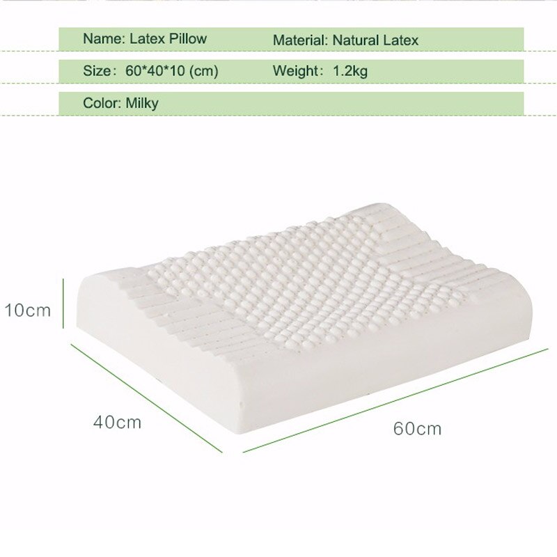 Cuscino In Lattice naturale Cuscini Collo Cervicale Cuscino Ortopedico Per Dormire Massaggio Cuscini da Letto Con Federa Almofada