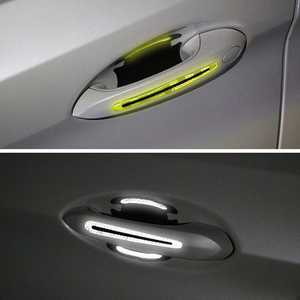 Autocollant 3D pour poignée de porte de voiture, 4 pièces, peinture, protection contre les rayures, couverture universelle