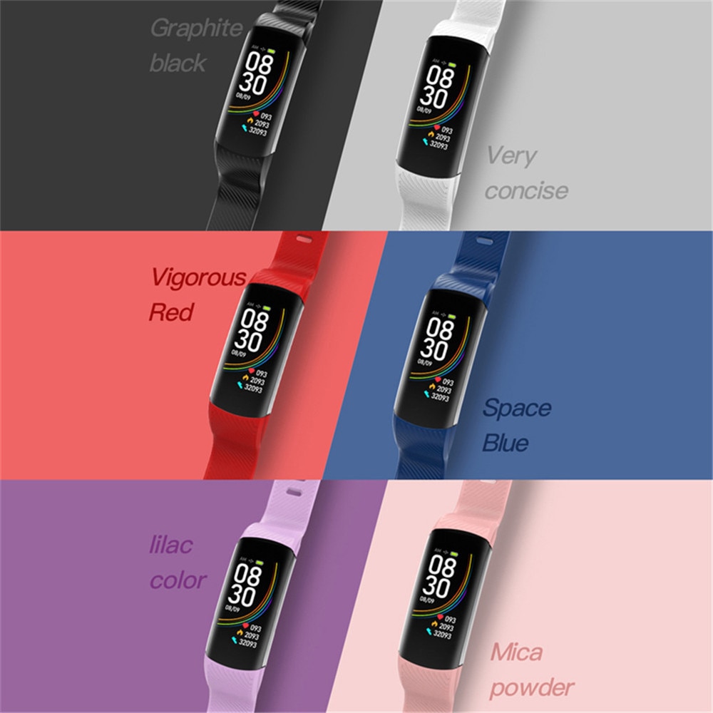 Fitness Tracker Waterdichte Ip67 Smart Fitness Armband Bloeddruk Hartslagmeter Sport Smart Band Horloge Voor Android Ios