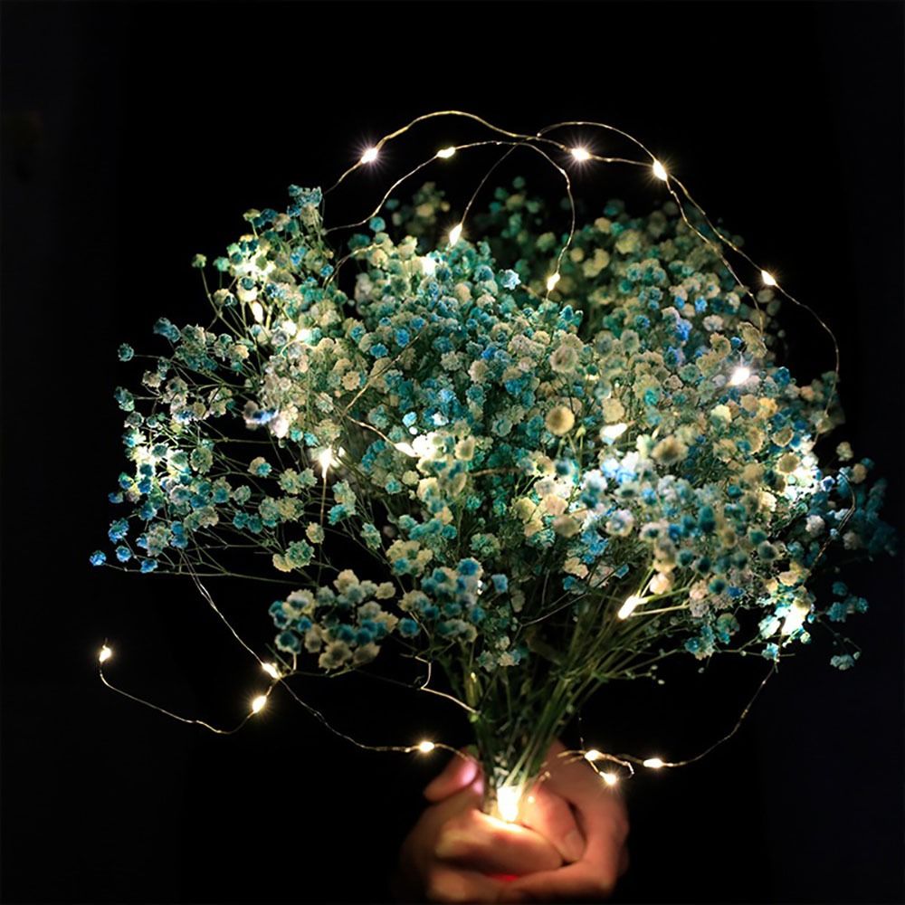 1/2/3/5M/0M USB LED String Lights Copper Silver Wire Garland Light Waterproof Fairy Light For Christmas Wedding Party Decoration