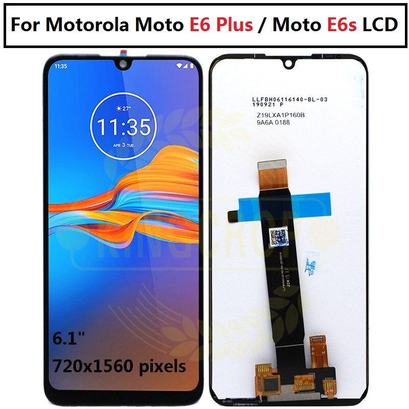 Voor Motorola Moto E6s Lcd E6 Spelen E6 Plus Display Touch Screen Sensor Digiziter Vergadering Voor Moto E6 Plus E6 e6S Lcd Met Frame