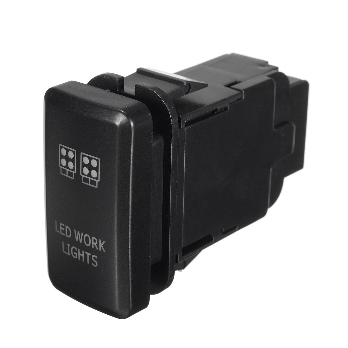 12V Red LED Work Lights Push Button Switch For Toyota Fortuner Hilux Tacoma 2005