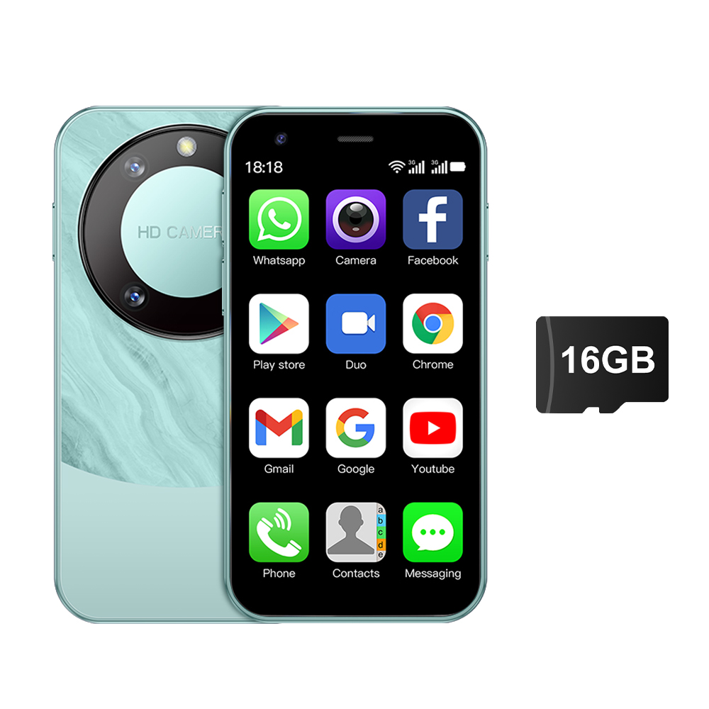 SERVO-P90 Mini Smartphone, Sistema Android, Dual SIM, 2000mAh Face Unlock, 3G WCDMA, Pequenos telefones inteligentes, Preço baixo, Novo, 2022: Azul