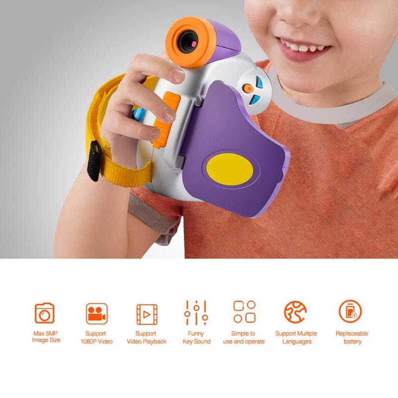 Amkov DV-C7 1080P Kinderen Kids Digitale Video Camera 1.44 "Kleurrijke Display Meerdere Talen Kids Kleine Kerstcadeau