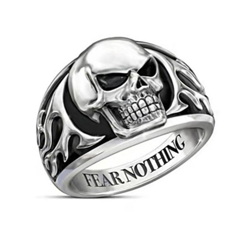 Vintage Jewelry Accessories Skull Alloy Jewelry Men Rings Halloween Ring for Men Cool Stuff Chunky Rings