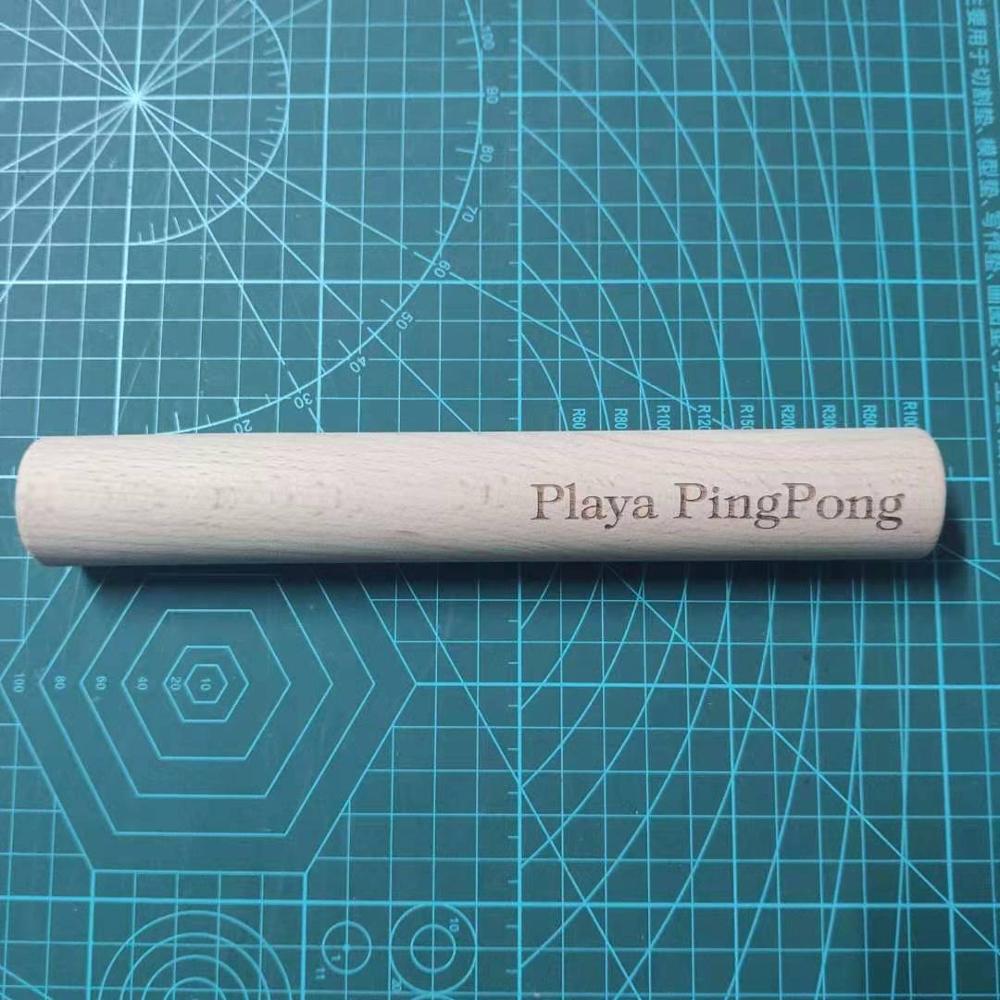 Playa pingis premium bordtennis gummi roller rent trä massivt trä ping pong gummi rullverktyg tillbehör: Kamferträ