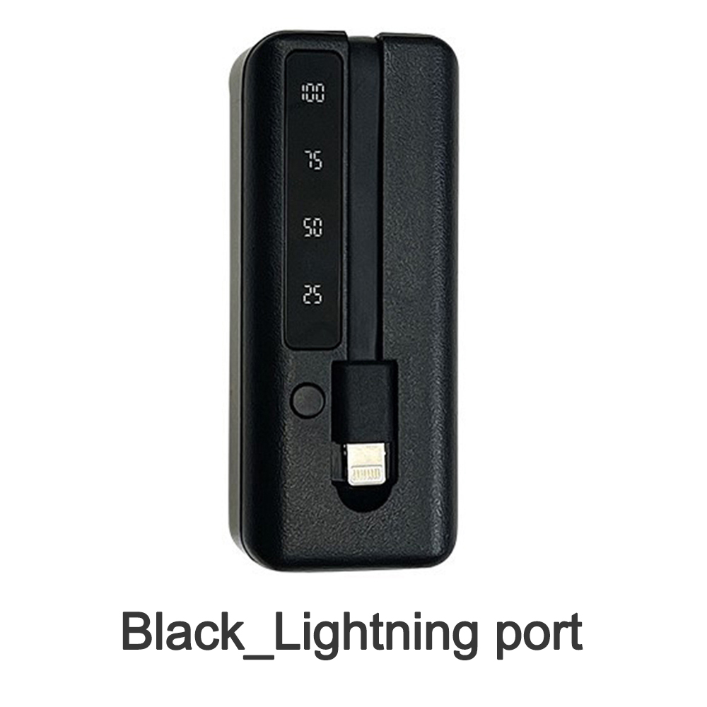 1*18650/18700/20700/21700 Lithium Battery Power Bank Case Type-C USB Charger Outer Case Plastic Shell with LCD Display and Cable: Yellow
