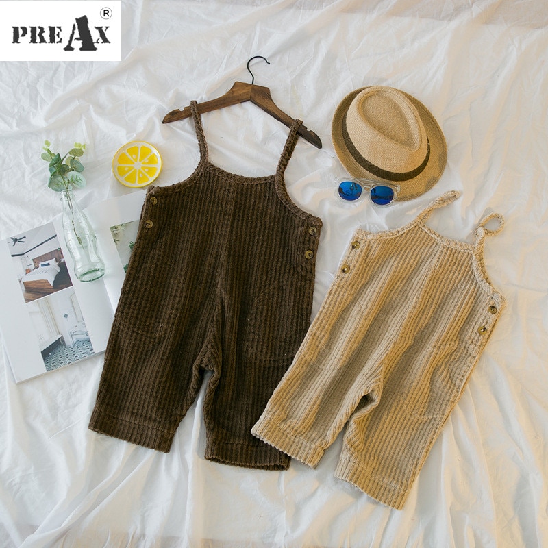 Overalls Kids Kinderen Zomer Kleding Meisjes Korte Algehele Jongens en Meisjes Corduroy Riem Broek Kids Leuke Casual Broek