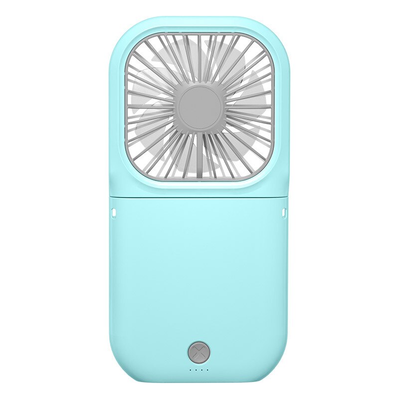 iHoven Portable Table Fan USB Rechargeable with Power Bank Hand Held Fan 180° Adjustable Desktop Mini Fan for office Home: Blue