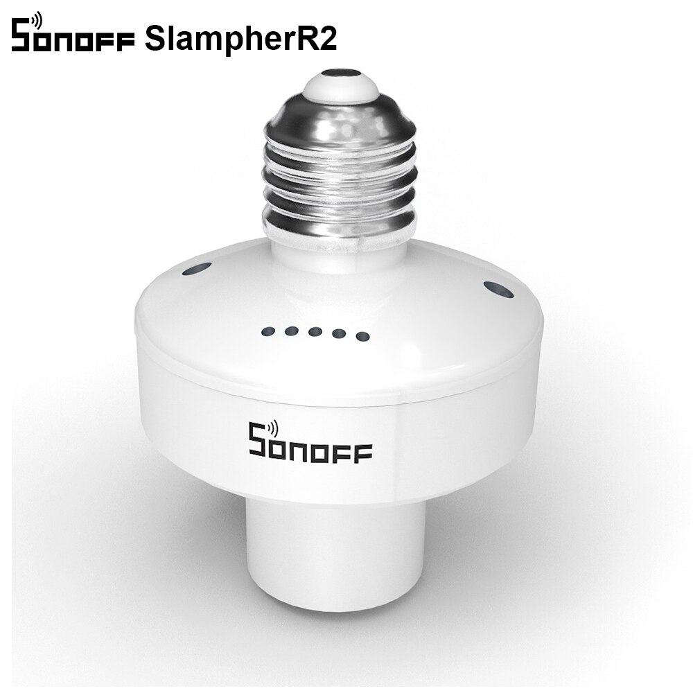 SONOFF SlampherR2 E27 Intelligente Wifi Licht Lampe Birne Halfter 433MHz RF/e-WeLink APP/Stimme Fernbedienung Kontrolle Clever Heimat Birne Halfter: SlampherR2