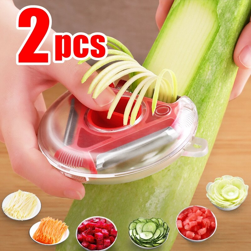 1-2pcs 3in1 Kitchen accessories Vegetable Peeler Potato peeler Carrot Grater Fruit cutter Tools Kitchen gadgets set convenience