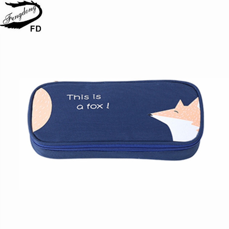 Fengdong School Stationery Pencil Bag For Boys Large Capacity Cute Animal Pen Bag Children School Pencil Case School Products