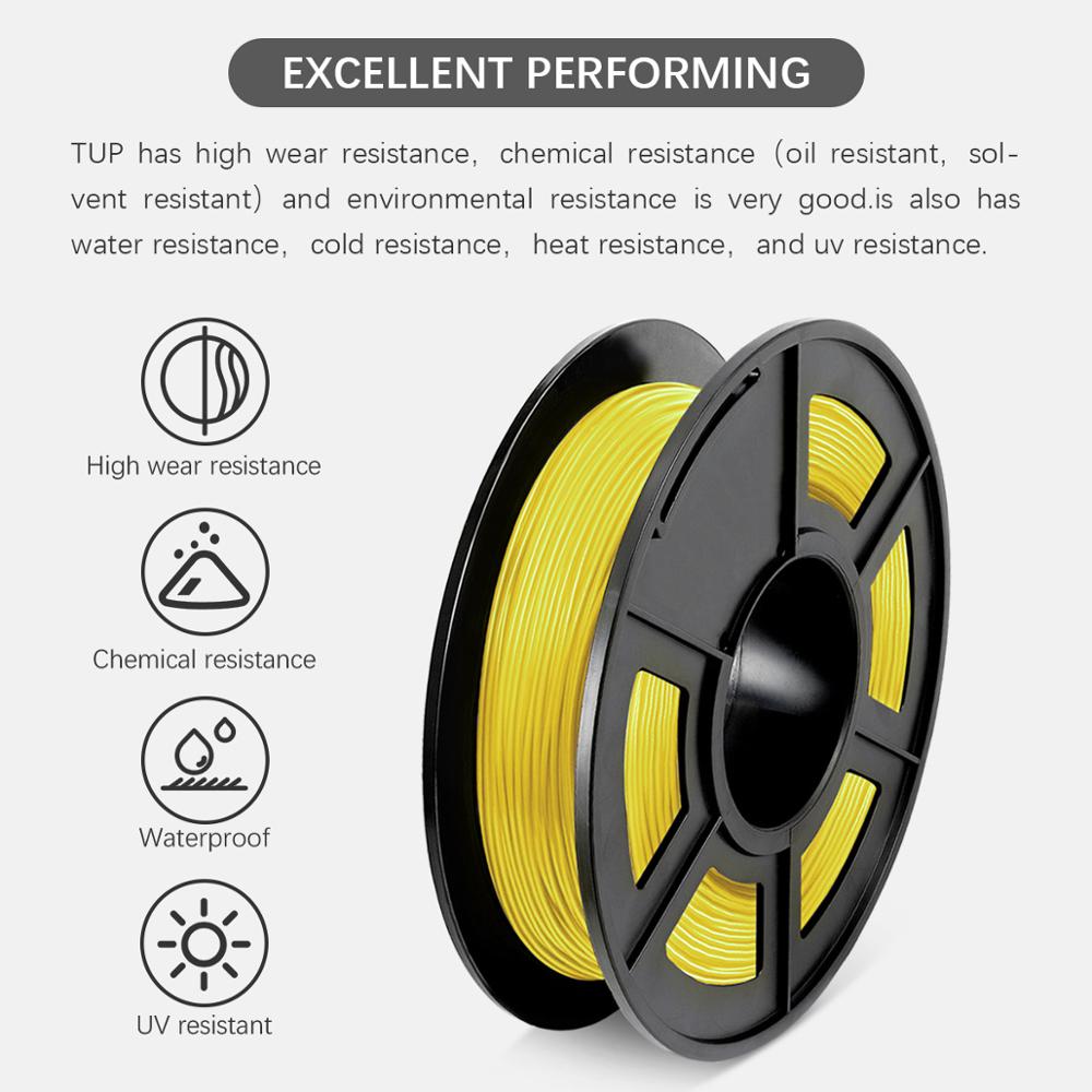3D Printing Filament TPU Flexible Filament TPU filament Plastic For 3D Printer 1.75mm 0.5kg Printing Materials yellow color