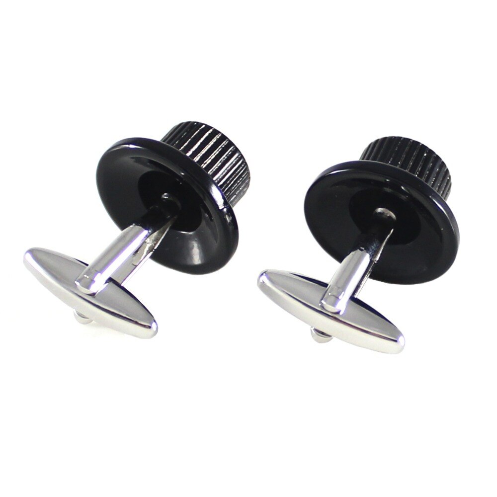 Guitar Knobs Cuff Links Black Volume And Tone Knobs Cuff Links Wedding Cufflinks Birthday Cuff Links