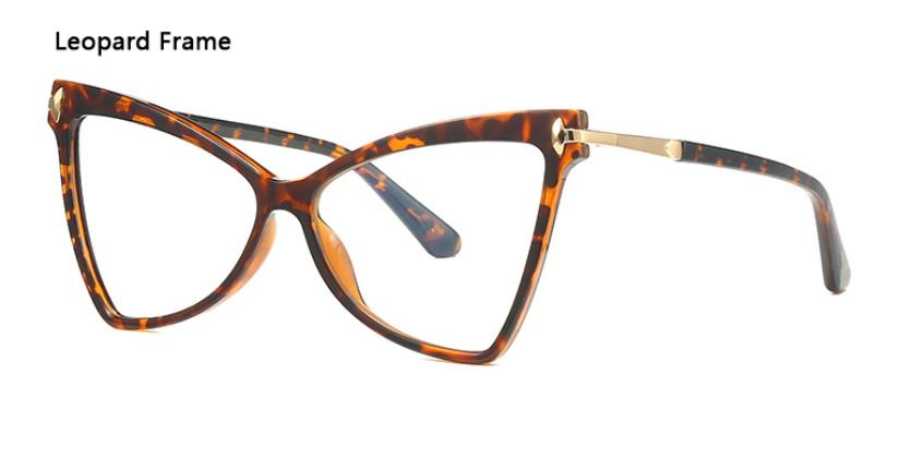 Vrouwen TR90 Mode Trend Vlinder Brilmontuur Vrouwelijke Anti Blauw Computer Brillen Custom Bijziendheid Hyperopie Lens: C5