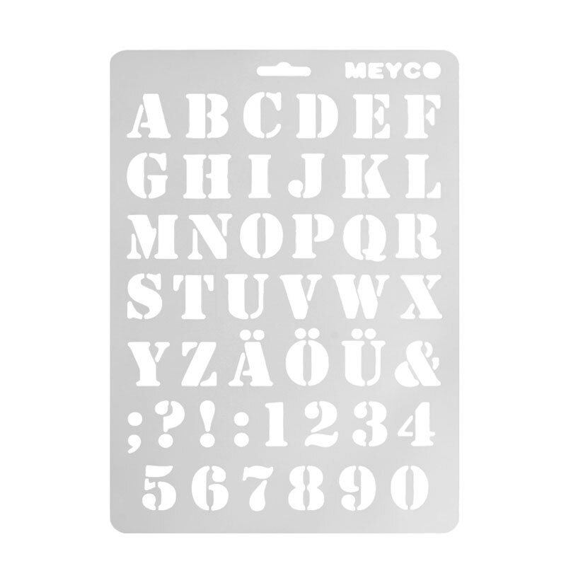 Brief Alfabet Nummer Gelaagdheid Stencils Muur Schilderen Scrapbooking Postzegels Album