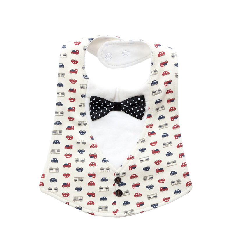 Babero de algodón impermeable con estampado a rayas para bebé, ropa infantil, Bandana con lazo, 0-3 años: 14