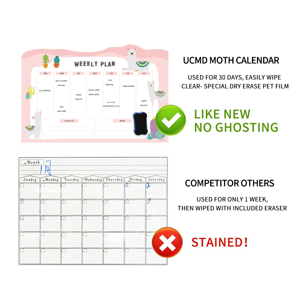 Droog Veeg Magnetische Wekelijkse Planner Whiteboard Kalender Voor Koelkast Organiseren Uw Familie Maaltijd Plan Winkelen Lijst Kids Karwei Grafiek