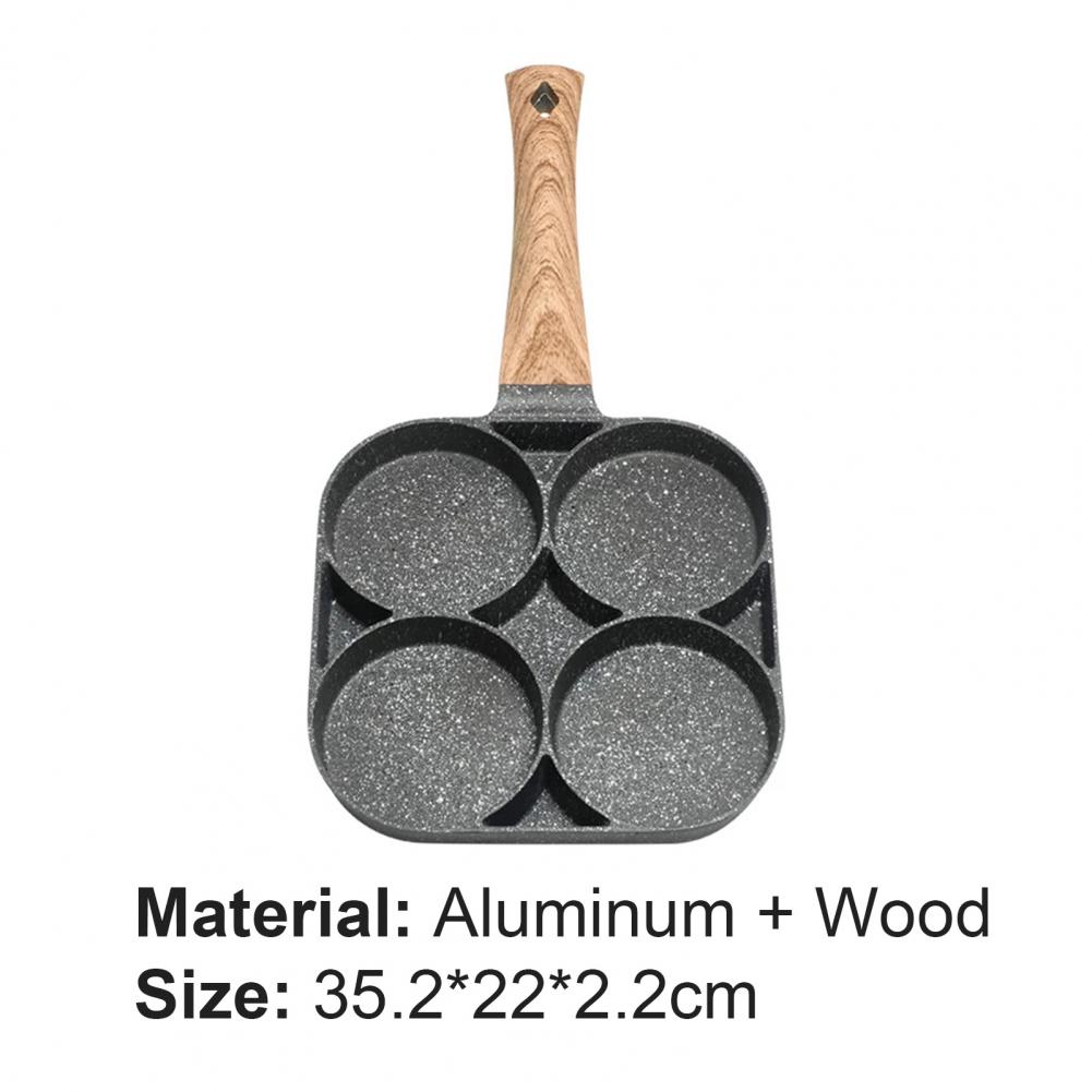 Frying Pot Convenient Fast Heating 4 Cup Anti-scalding Crepes Pan for Kitchen